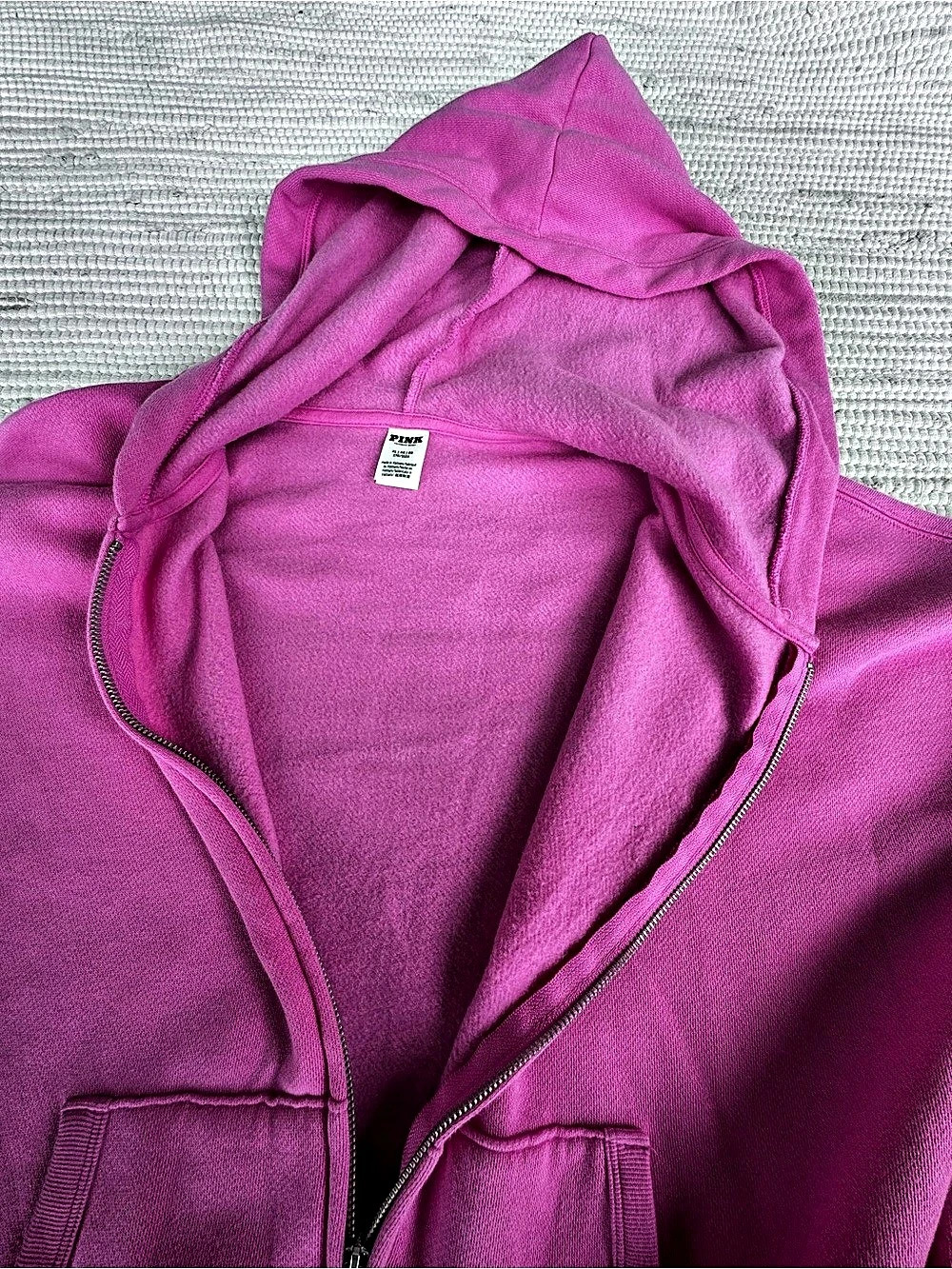 PINK Victoria’s Secret Sleigh Queen Rhinestone Zip Hoodie Pink XL